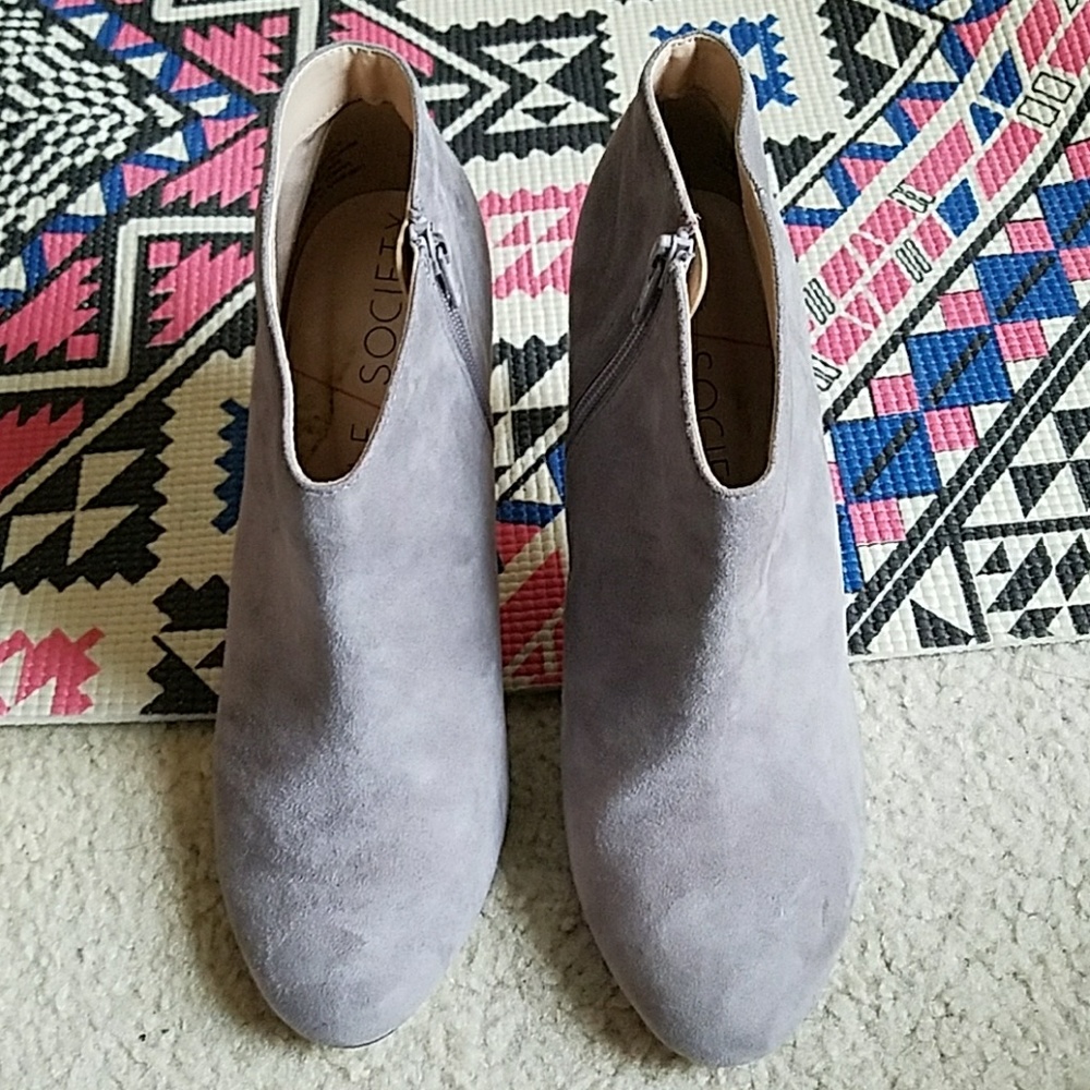 Grey booties